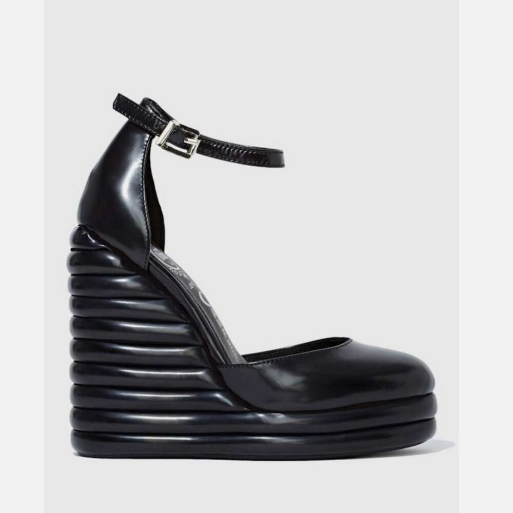 NWOB Jeffrey Campbell Novice Leather Platform Wedge